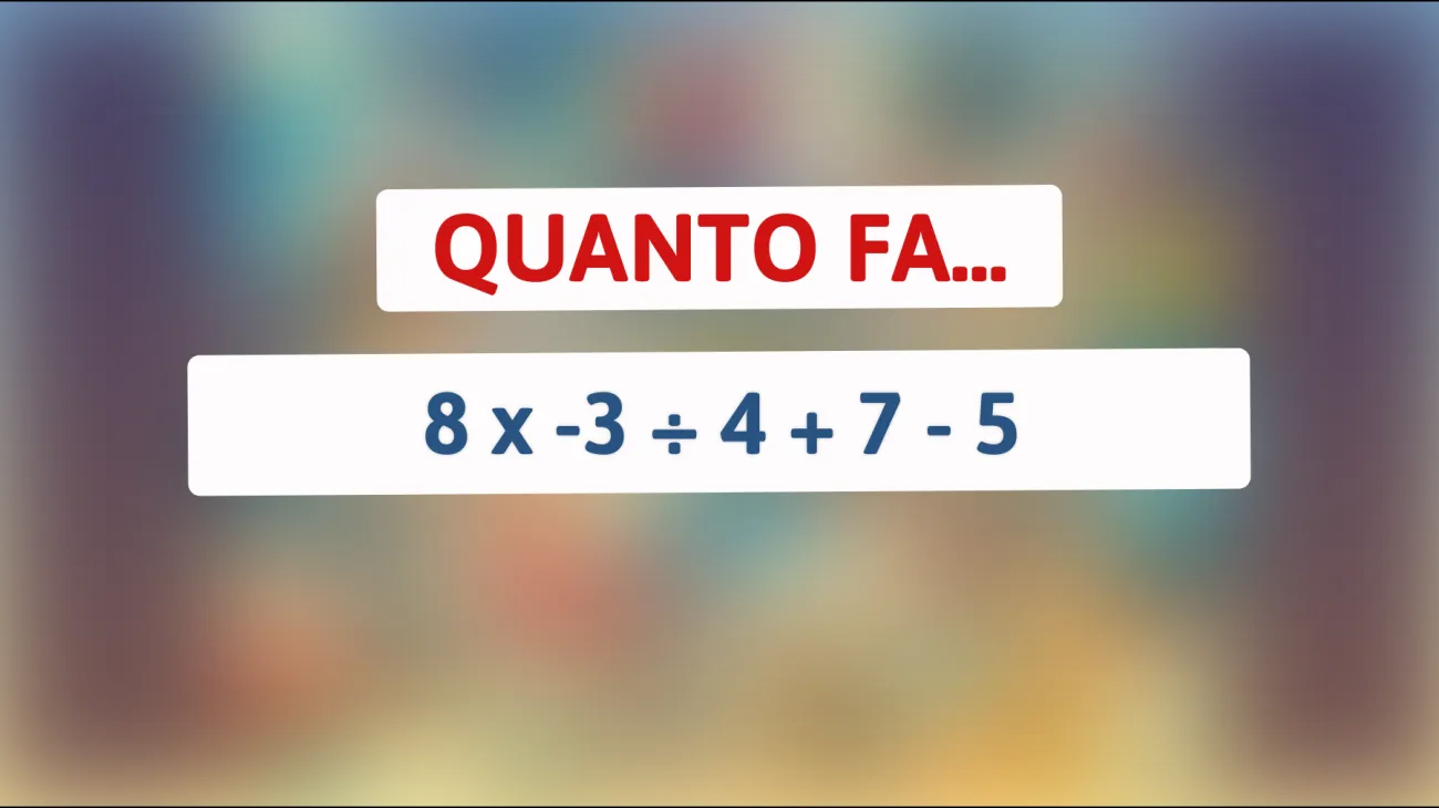 \"Solo le menti più geniali possono risolvere questo semplice indovinello matematico. Ci riuscirai?\""