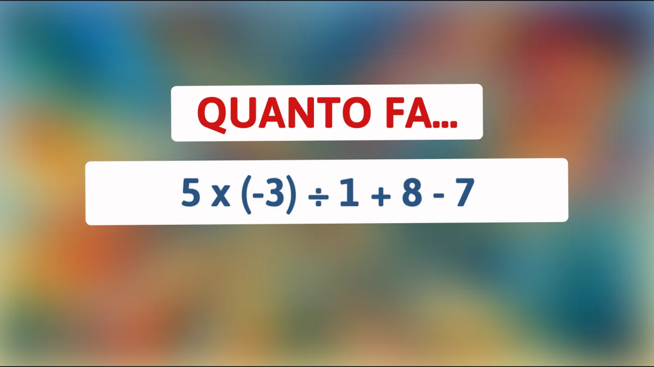 Solo i veri geni possono risolvere questo enigma matematico! Puoi ottenere il risultato giusto?"