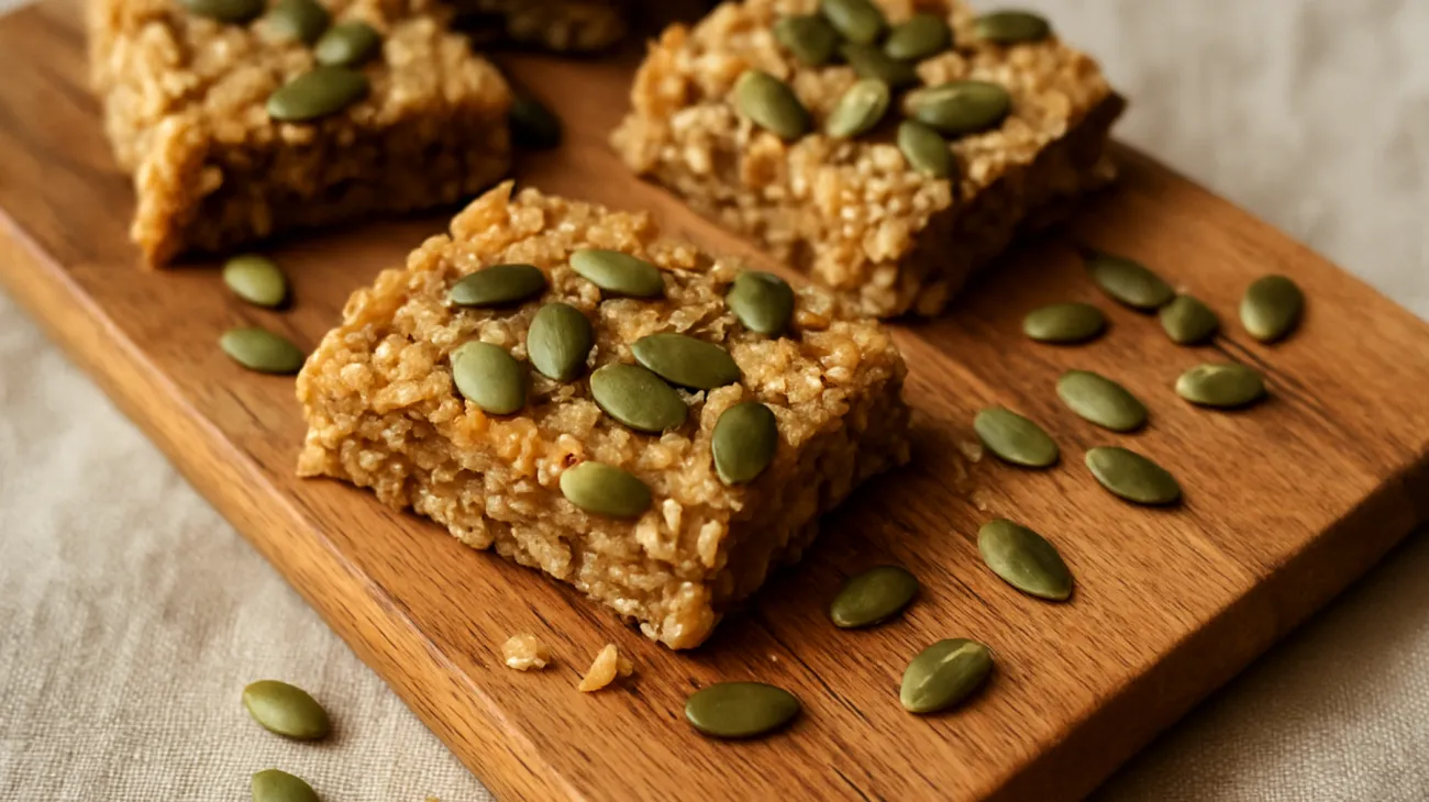 Barrette di avena con semi di zucca e olio di argan"
